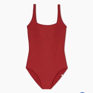 Summersalt seaway square neck one piece swimsuit Sedona red size 2